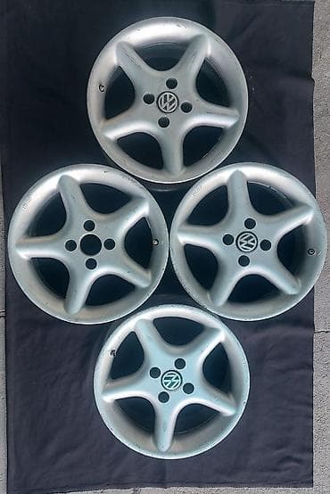 Литые Диски R 15 Volkswagen, Комплект, отверстий - 4, Б/у — 1