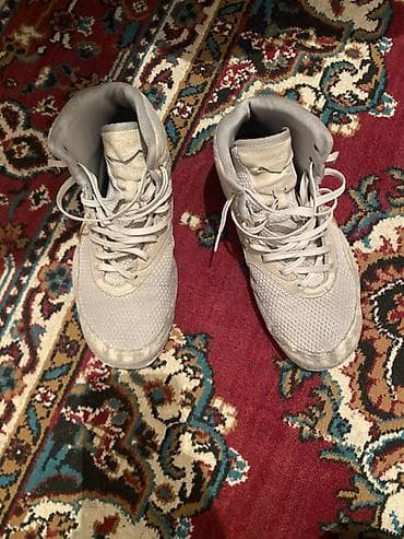 обувь борцовки: Мужские кроссовки, 40, Asics, Б/у, цвет - Серый, Самовывоз — 2