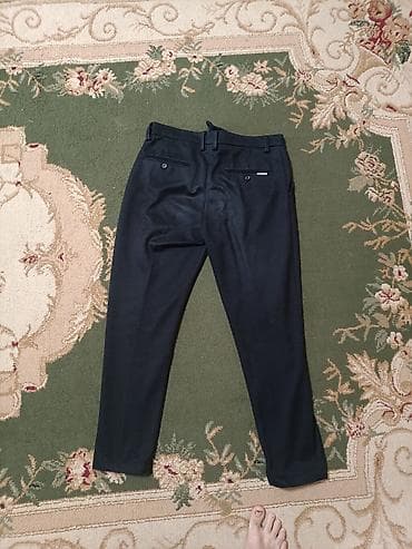 Брюки: Классические мужские брюки темно‑синего цвета. почти новые на рост — 2