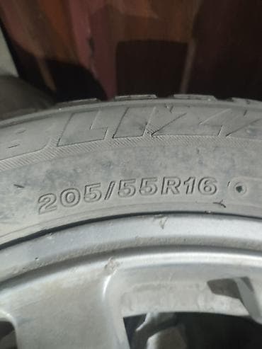 Шиналар жана дисктер: Дөңгөлөктөр монтажда 205 / 55 / R 16, Кыш, Комплект, Жеңил унаалар, Куйма — 2