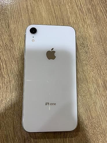 IPhone Xr, Б/у, 128 ГБ, Белый, Защитное стекло, Чехол, 85 %