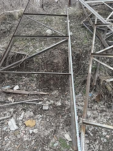 кресло уголок: Металлическая ферма, Форма: Треугольник, Б/у, Резка — 5