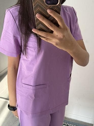 Медицинский комплект (скраб) лавандового цвета - Состоит из верха с — 3