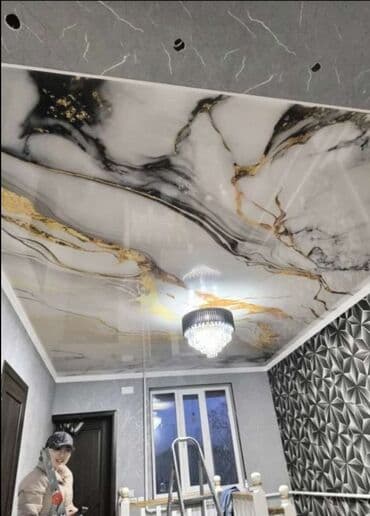 установка пластиковых потолков: Натяжной потолок Глянцевое, Матовое, 3D потолки Монтаж, Бесплатная консультация, Бесплатный замер — 7