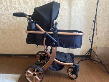 Коляска, цвет - Черный, Б/у
