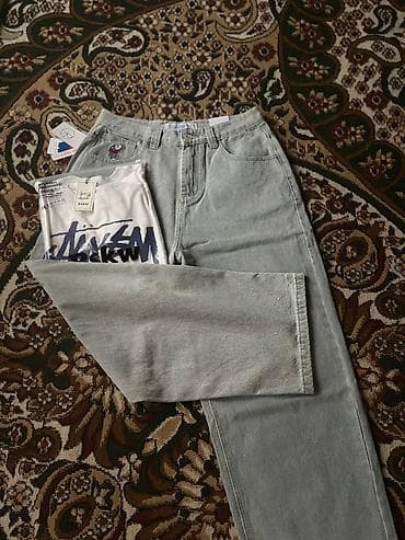 брюки джинсы женские: Мужские джинсы, M, Новый, цвет - Голубой — 6