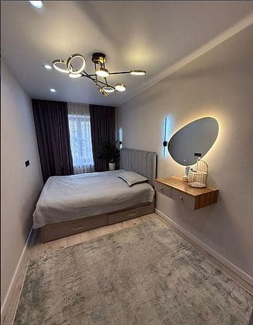 2 ком кв в бишкеке: 3 комнаты, 58 м², Индивидуалка, 2 этаж, Евроремонт — 6