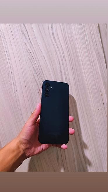 Samsung Galaxy A14, Б/у, 128 ГБ, цвет - Черный, 1 SIM, 2 SIM