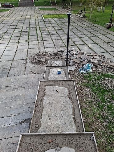 Курулуш жана оңдоо кызматтары: Граниттен, мрамордон жасалган тепкич Тышкы буюм, Кепилдиги, Тепкичтин формасы: Көп марштуу — 10
