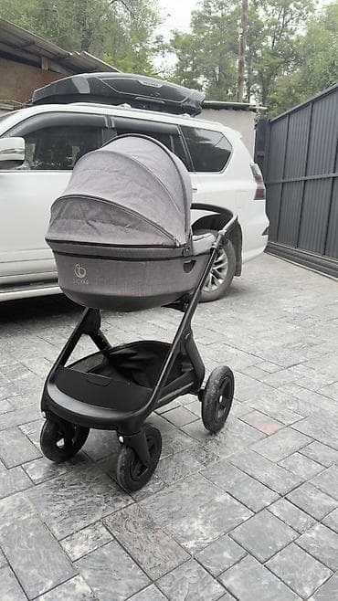 Коляска, Stokke, цвет - Черный, Б/у, Самовывоз — 1