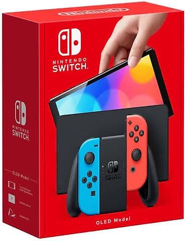 прошитый nintendo switch oled: OLED,Blue-Red,защитное стекло+карта памяти 256gb,коробка целая — 1