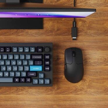 акустические системы logitech со светомузыкой: Игровая мышь Keychron M2 и M2 Mini (Black), Беспроводная, Оптическая — 3