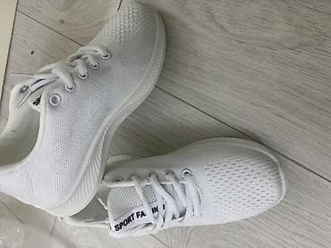 Жеке буюмдар: Эркектердин кроссовкасы, 37, Fashion, Жаңы, түсү - Ак, Өзү алып кетүү, Акылуу жеткирүү — 1