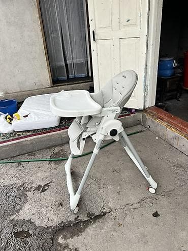 super clean: Стульчик для кормления, Peg perego, Трансформер, цвет - Серый — 2