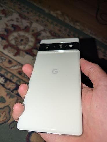 google fold: Google Pixel 6 Pro, Б/у, 256 ГБ, цвет - Белый, 1 SIM, eSIM — 1