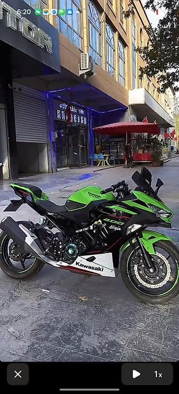 Спортбайк Kawasaki, 400 куб. см, Бензин, Взрослый, Б/у, В рассрочку