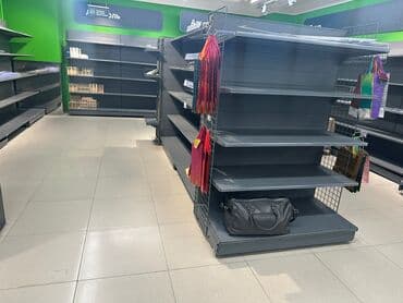 оборудование для магазина бу: Витрины, стеллажи, полки торговые металлические б/у, полка магазинная — 8