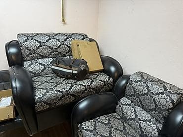 пос: Комплект мягкой мебели, цвет - Черный — 3