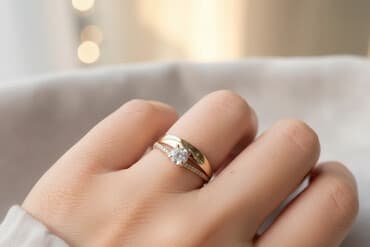 Кольцо, Обручальное, Проба 375, Женские, Циркон, Новый