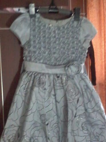 дом вещи: Детское платье, цвет - Серый, Новый — 3