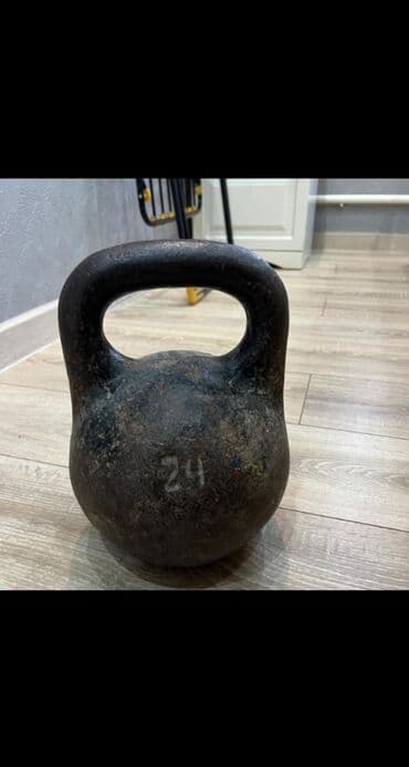 тепловизионные прицелы купить: Гиря 24 кг - Классическая чугунная гиря с широкой удобной ручкой для — 1