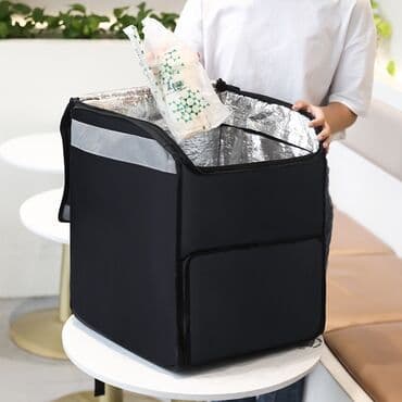 у настоящей женщины должна быть сумка: Термо сумка рюкзак для доставки, для продуктов. водонепроницаемый — 2