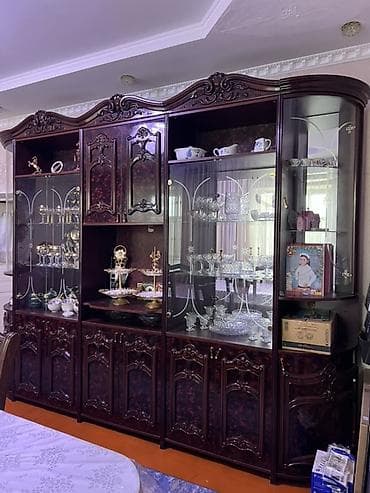 цветы цены бишкек: Классическая стенка-витрина для гостиной из массива/МДФ с богатой — 6