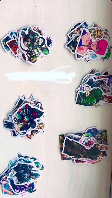 гидрогелевая пленка: Наборы виниловых стикеров. - Тематика: аниме и манга (яркие — 3