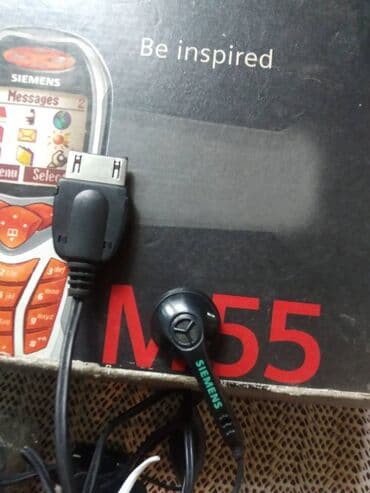 бокс для телефонов: Корпус новый на кнопочный телефон Siemens M55,гарнитура новая, коробка — 3