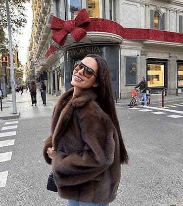 клубное платье: Шуба, Короткая модель, Стандарт — 2