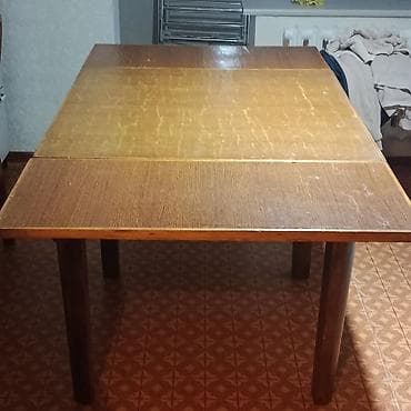 пеленальный стол: Раздвижной обеденный стол из массива/шпона под дуб. 1.70-90 - — 6