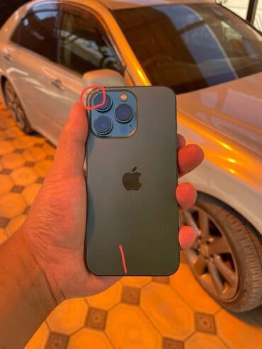 айфон 13 жаны: IPhone 13 Pro, Колдонулган, 128 ГБ, Коргоочу айнек, Каптама, 77 % — 1