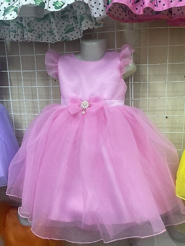 Сырткы кийимдер: Балдар көйнөгү, түсү - Кызгылт, Колдонулган — 1