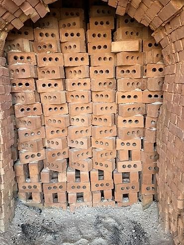 саман салома: Пустотелый, дырчатый, Жженый кирпич, Полублок, 250×120×90 — 3