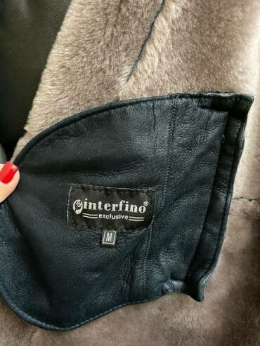 дубленка короткая: Дубленка, Турция, По колено, С капюшоном, M — 3