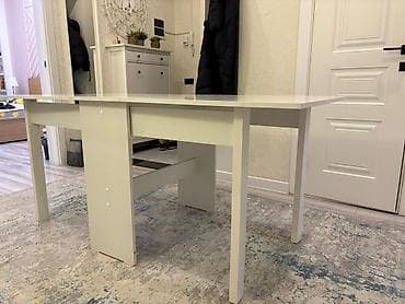 Раскройные столы: Стол трансформер Для кухни, Раскладной стол, цвет - Белый — 7