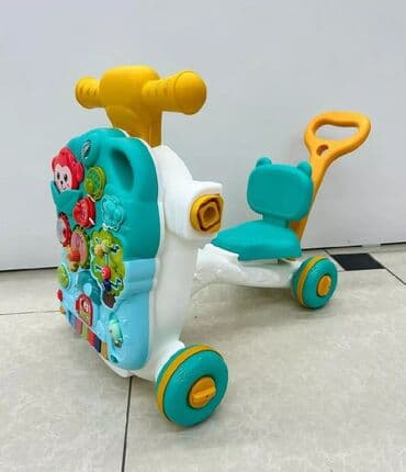 трёхколёсный самокат: Ходунки 3 в1
Ходунки
Каталка с сидушкой
Игровой столик развивающий — 3