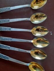 набор кухонных ножей: Набор чайных ложек с декоративными ручками - Количество: 6шт. в — 2