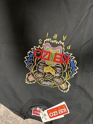 форма тигра: Футболка Kenzo Paris с фирменной вышивкой тигра - Цвет: черный - — 3