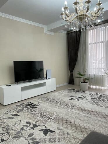 долгосрочная аренда квартира бишкек ош базар: 4 комнаты, Агентство недвижимости, Без подселения, С мебелью полностью — 4