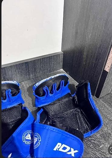 сумка кобура: Перчатки RDX (пара), синие,оригинальные из чемпионата мира Абу даби — 3