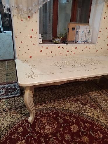 стол обеденный кухонный: Обеденный стол в классическом стиле. - Прямоугольная столешница — 3