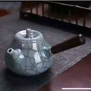 кофеварка турка: Набор для Китайских чайных церемоний. Цвет: Небесно голубой Принт — 3