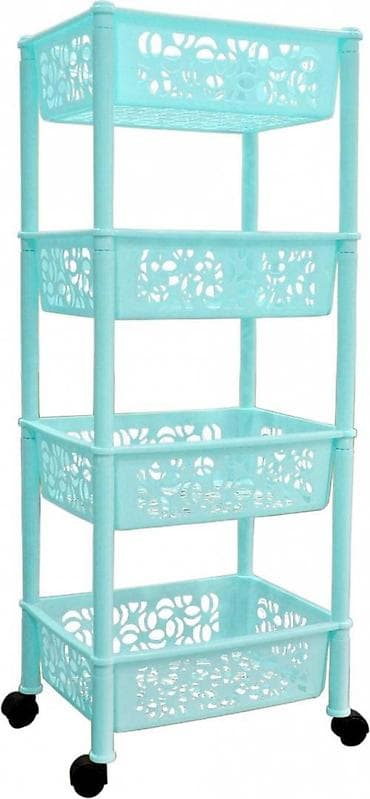 third edition solution: Этажерка Prima, прямоугольная, четырехсекционная большая (пластик) — 3