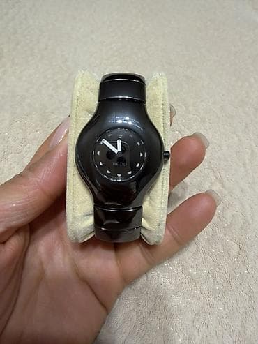 калсо золото: Классические часы часы, Rado, Керамика, Швейцария, Водонепроницаемые, Детские, Б/у — 1