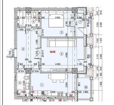 Строится, Элитка, 2 комнаты, 75 м² — 8