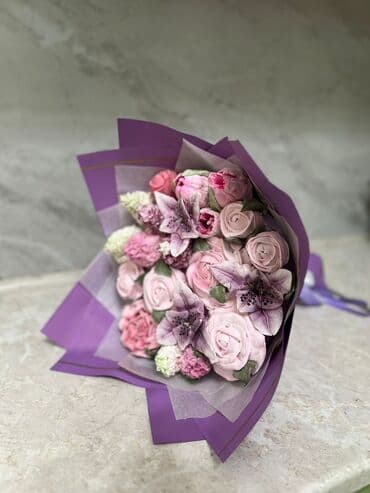 Вкусный зефир(букеты,зефирные боксы) На заказ изготовление 1-2 дня