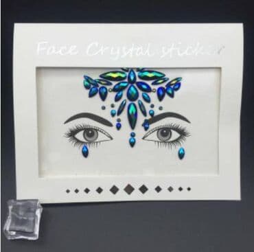 касметика для девочек: Хрустальная стразы украшение лица, ювелирные изделия аксессуар для — 2