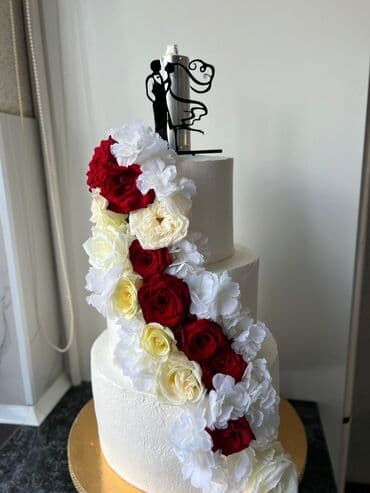 свадебные торты бишкек: Свадьба👰👦💒👩💍👨🎩👑💏 торт для свадьбы на заказ — 4