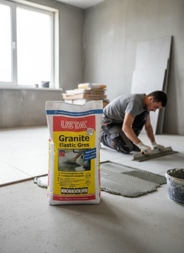 Сайдинги: USTA Granite Elastic Gres — усиленный клей для кафеля и керамогранита — 1